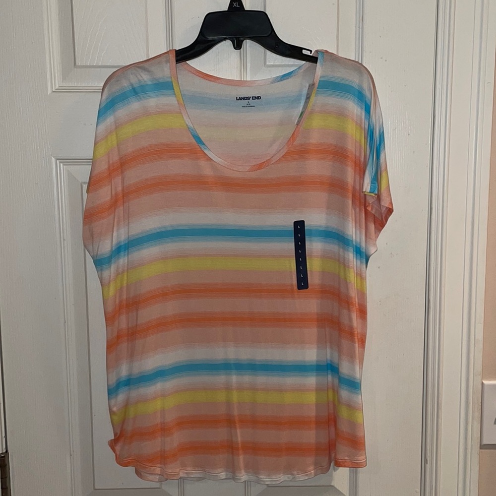 ❗️NWT❗️Lands End women’s short sleeve tee, size L (14-16)
